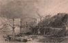 COUNTY DURHAM. Sunderland. ALLOM 1839 old antique vintage print picture