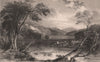 LAKE DISTRICT. Wood Hall near Cockermouth. Cumbria 1839 old antique print
