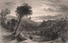 LAKE DISTRICT. Valley of Trout Beck, Westmoreland. Cumbria. ALLOM 1839 print