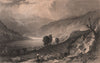 LAKE DISTRICT. Haweswater, from Thwaite-Force, Westmoreland. Cumbria. ALLOM 1839