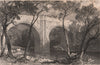 CUMBRIA. Kirby Lonsdale bridge, Westmoreland. ALLOM 1839 old antique print