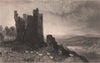 CUMBRIA. Brough Castle, Westmorland. ALLOM 1839 old antique print picture