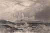 NORTHUMBERLAND. Dunstanburgh Castle. ALLOM 1839 old antique print picture