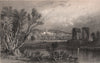 CUMBRIA. Netherby, Cumberland. ALLOM 1839 old antique vintage print picture