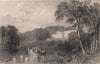 COUNTY DURHAM. Wynyard. ALLOM 1839 old antique vintage print picture