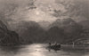 LAKE DISTRICT. Second reach of Ullswater. Cumbria. ALLOM 1839 old print
