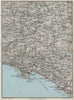 ITALIAN RIVIERA LIGURE LEVANTE. Portofino S Margherita Chiavari Rapallo 1924 map