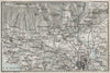 VARESE & ENVIRONS. Vintage map plan. Italy 1924 old antique chart