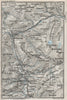 CORTINA D'AMPEZZO & ENVIRONS. Vintage topo map plan. Dolomites Italy 1924