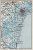 LAGUNA VENETA. Venice & its lagoon. Vintage map plan. Venezia 1924 old