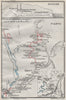 POSTOJNA CAVES. Postojnska jama. Grotte di Postojna. Vintage map. Slovenia 1924