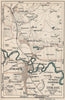 ENVIRONS OF STIRLING. Vintage map plan. Dunblane Bridge of Allan Scotland 1932