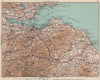 SCOTLAND SOUTH EAST. Firth of Forth Fife Lothian Borders Berwick 1932 old map