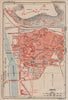 AGEN. Vintage town city map plan. Lot-et-Garonne 1933 old vintage chart