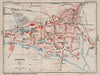 LUCHON. Vintage town city plan. Haute-Garonne 1933 old vintage map chart