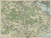 NEW FOREST. Vintage map plan. Lyndhurst Southampton Lymington. Hampshire 1930