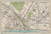 BOURNEMOUTH. Vintage town city map plan. Dorset 1930 old vintage chart