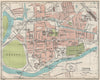CHESTER. Vintage town city map plan. Cheshire 1930 old vintage chart