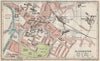GLOUCESTER. Vintage town city map plan. Gloucestershire 1930 old vintage