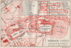 WINDSOR CASTLE. Vintage map plan. Berkshire 1930 old vintage chart