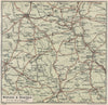 PEAK DISTRICT SOUTH. Matlock Dovedale Buxton Bakewell Chatsworth 1930 old map