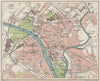 YORK. Vintage town city map plan. Yorkshire 1930 old vintage chart