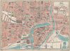 HULL. Vintage town city map plan. Yorkshire 1930 old vintage chart