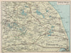 NORFOLK BROADS. Vintage map plan. Great Yarmouth. Hickling Broad 1930 old