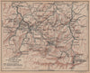 ST JEAN-PIED-DE-PORT & MAULÉON. Environs. Pyrénées-Atlantiques. Hiking 1921 map