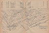 VINTAGE PYRENEES PANORAMA.Cabaliros Massif to Cauterets.Hautes-Pyrénées 1921 map