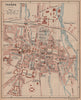 TARBES. Vintage town city map plan. Hautes-Pyrénées 1921 old antique chart