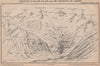 CIRQUE DES CRABIOULES. Vallée du Lis. Pyrénées. Haute-Garonne. Panorama 1921 map