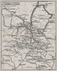 BAGNÈRES DE LUCHON ENVIRONS. Vintage walking map plan. Haute-Garonne 1921