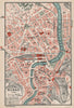BILBAO. Vintage town city map plan. Spain 1930 old vintage chart
