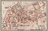VIGO. Vintage town city map plan. Spain 1930 old vintage chart