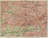 CASTILLA Y LEON. Madrid Salamanca Valladolid. Vintage map plan. Spain 1930