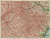 VALENCIA CASTILLA LA MANCHA. Vintage map plan. Spain Madrid 1930 old
