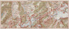 BERNER OBERLAND. Gsteig Wildhorn Wildstrudel Lauenen Spitzhorn. Vintage map 1948