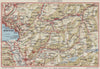 VAVEY-AIGLE-DIABLERETS. Gstaad Château d'Oex Montreux Leysin Les Mosses 1948 map