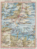 ZERMATT MATTERHORN MONTE ROSA.Breuil-Cervinia.Switzerland Italy.Vintage 1948 map