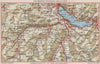 ZWEISIMMEN FRUTIGEN THUNERSEE. Interlaken Spiez Kienthal Aeschi 1948 old map