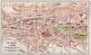 ST-GALL ST-GALLEN. Vintage town city map plan. Switzerland 1948 old