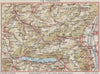 TOGGENBURG. Walensee Filzbach Flumserberg Ebenalp Alt St Johann 1948 old map