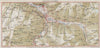 KLOSTERS & ENVIRONS. Klosters Dorf. Vintage map plan. Switzerland 1948 old