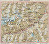 LOWER ENGADIN. Scoul/Schuls. Silvretta Gruppe. Unterengadin. Vintage map 1948