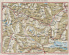 ZERNEZ MÜNSTER PASSO DEL STELVIO PASS. Bormio Livigno. Schweiz Italia 1948 map