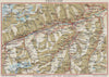 VORDERRHEIN. Flims Laax Falera Briel Andiast Waltensburg Disentis Ilanz 1948 map