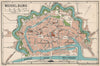 MIDDELBURG. Vintage town city map plan. Netherlands 1933 old vintage chart