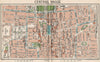 CENTRAL HAGUE. Vintage town city map plan. Netherlands 1933 old vintage