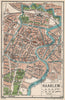 HAARLEM. Vintage town city map plan. Netherlands 1933 old vintage chart